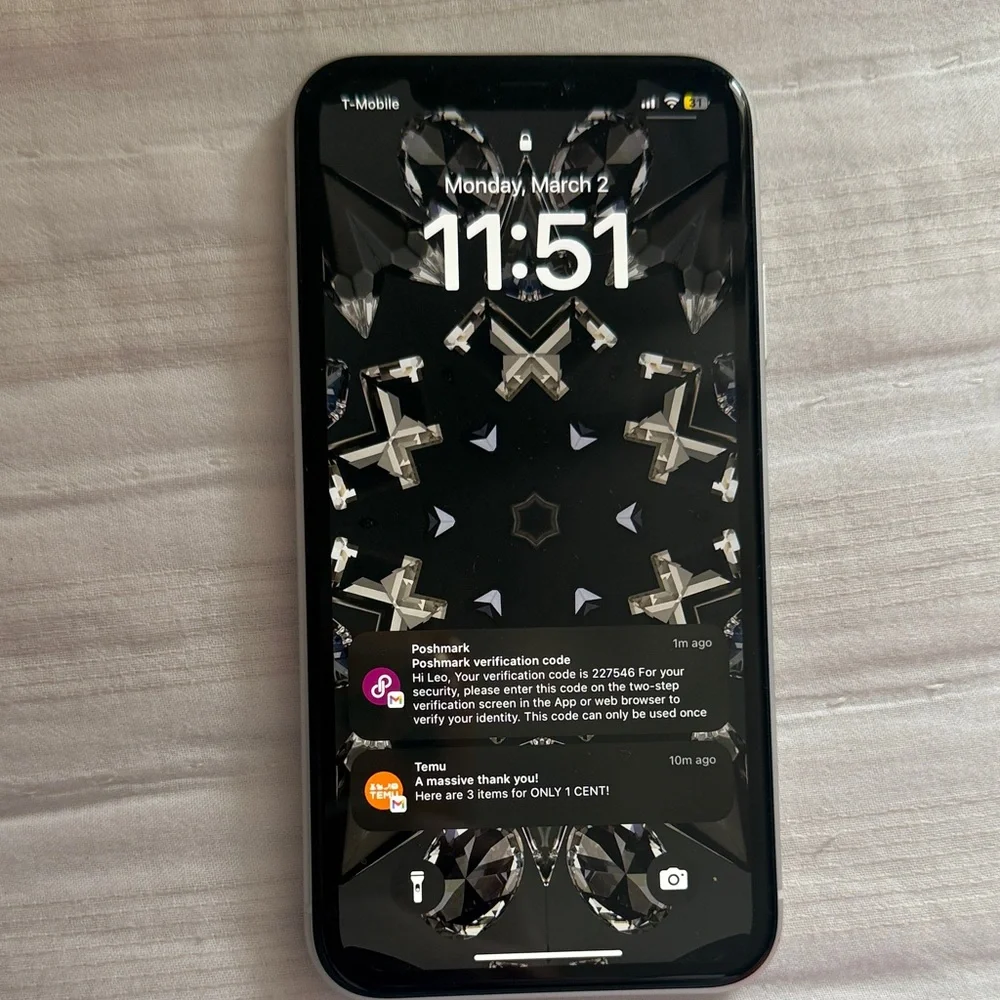 Sleek Black Smartphone with Modern Display
